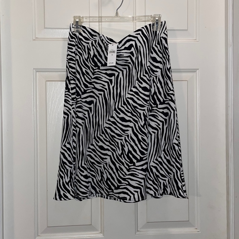 Banana Republic zebra print skirt